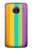 S3678 Colorful Rainbow Vertical Case For Motorola Moto E4 Plus
