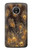 S3691 Gold Peacock Feather Case For Motorola Moto E4 Plus