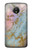 S3717 Rose Gold Blue Pastel Marble Graphic Printed Case For Motorola Moto E4 Plus