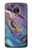 S3676 Colorful Abstract Marble Stone Case For Motorola Moto E4