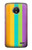 S3678 Colorful Rainbow Vertical Case For Motorola Moto E4