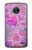S3710 Pink Love Heart Case For Motorola Moto E4