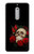 S3753 Dark Gothic Goth Skull Roses Case For Nokia 5