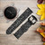 CA0773 Funny Words Blackboard Leather & Silicone Smart Watch Band Strap For Garmin Smartwatch