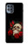 S3753 Dark Gothic Goth Skull Roses Case For Motorola Moto G100