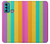 S3678 Colorful Rainbow Vertical Case For Motorola Moto G60, G40 Fusion