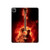 S0415 Fire Guitar Burn Hard Case For iPad Pro 12.9 (2022,2021,2020,2018, 3rd, 4th, 5th, 6th)