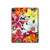 S3205 Retro Art Flowers Hard Case For iPad Pro 12.9 (2022,2021,2020,2018, 3rd, 4th, 5th, 6th)