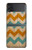 S3033 Vintage Wood Chevron Graphic Printed Case For Samsung Galaxy Z Flip 3 5G