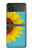 S3039 Vintage Sunflower Blue Case For Samsung Galaxy Z Flip 3 5G