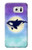 S3807 Killer Whale Orca Moon Pastel Fantasy Case For Samsung Galaxy S7 Edge