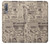 S3819 Retro Vintage Paper Case For Samsung Galaxy A7 (2018)