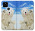 S3794 Arctic Polar Bear in Love with Seal Paint Case For Google Pixel 5