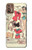 S3820 Vintage Cowgirl Fashion Paper Doll Case For Motorola Moto G9 Plus