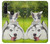 S3795 Grumpy Kitten Cat Playful Siberian Husky Dog Paint Case For Motorola Moto G8 Power
