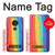 S3799 Cute Vertical Watercolor Rainbow Case For Motorola Moto G7 Power