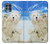 S3794 Arctic Polar Bear in Love with Seal Paint Case For Motorola Edge S