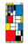 S3814 Piet Mondrian Line Art Composition Case For Motorola Edge S