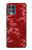 S3817 Red Floral Cherry blossom Pattern Case For Motorola Edge S
