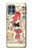 S3820 Vintage Cowgirl Fashion Paper Doll Case For Motorola Edge S