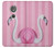 S3805 Flamingo Pink Pastel Case For Motorola Moto G6 Play, Moto G6 Forge, Moto E5