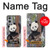 S3793 Cute Baby Panda Snow Painting Case For OnePlus 9 Pro
