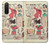 S3820 Vintage Cowgirl Fashion Paper Doll Case For Sony Xperia 5 II