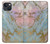 S3717 Rose Gold Blue Pastel Marble Graphic Printed Case For iPhone 13 mini