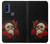S3753 Dark Gothic Goth Skull Roses Case For Motorola G Pure