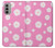 S3500 Pink Floral Pattern Case For Motorola Moto G51 5G