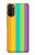 S3678 Colorful Rainbow Vertical Case For Motorola Moto G71 5G