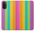 S3678 Colorful Rainbow Vertical Case For Motorola Moto G71 5G