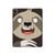 S3855 Sloth Face Cartoon Hard Case For iPad Pro 12.9 (2022,2021,2020,2018, 3rd, 4th, 5th, 6th)