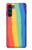 S3799 Cute Vertical Watercolor Rainbow Case For Motorola Moto G200 5G