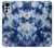 S3439 Fabric Indigo Tie Dye Case For Motorola Moto G22