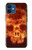 S3881 Fire Skull Case For iPhone 12 mini