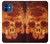 S3881 Fire Skull Case For iPhone 12 mini