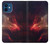 S3897 Red Nebula Space Case For iPhone 12 mini