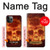 S3881 Fire Skull Case For iPhone 11 Pro