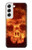 S3881 Fire Skull Case For Samsung Galaxy S22