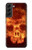 S3881 Fire Skull Case For Samsung Galaxy S22 Plus