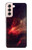 S3897 Red Nebula Space Case For Samsung Galaxy S21 5G
