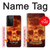 S3881 Fire Skull Case For Samsung Galaxy S21 Ultra 5G