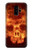 S3881 Fire Skull Case For Samsung Galaxy S9