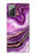 S3896 Purple Marble Gold Streaks Case For Samsung Galaxy Note 20