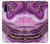 S3896 Purple Marble Gold Streaks Case For Samsung Galaxy Note 10