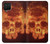 S3881 Fire Skull Case For Samsung Galaxy A12