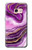 S3896 Purple Marble Gold Streaks Case For Samsung Galaxy A3 (2017)