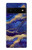 S3906 Navy Blue Purple Marble Case For Google Pixel 6