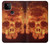 S3881 Fire Skull Case For Google Pixel 5A 5G